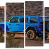 Blue Jeep panels paint by numbers