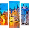 bruges at night Panels paint by numbers