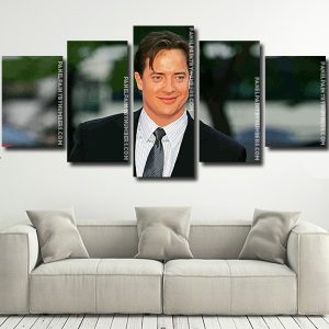 classy Brendan Fraser actor Panel paint by numbers