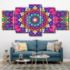 colorful mandala Panel paint by numbers