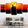 couple in love silhouette Panel paint by numbers