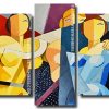 cubism ladies Panels paint by numbers