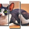 cute cat with big ears Panels paint by numbers