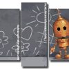 cute robot PanelS paint by numbers