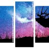 deer silhouette galaxy Panels paint by numbers