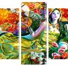 fantasy oriental woman Panels paint by numbers