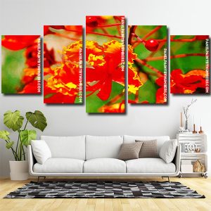 flamboyant Flower Panel paint by numbers