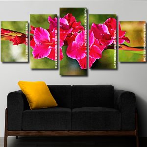 fuchsia Gladiola Panel paint by numbers