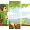 Gon Freecss On Tree Panels paint by numbers