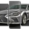 grey lexus car Panels paint by numbers