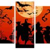 halloween night panels paint by numbers