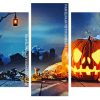 Halloween Pumpkin panels paint by numbers