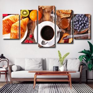 healthy fresh breakfast Panel paint by numbers