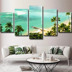 honolulu beach seascape Panel paint by numbers