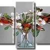 Magnolia Glass Vase Panels paint by numbers