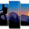 man climbing mountain Panels paint by numbers