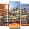 military tank war Panels paint by numbers