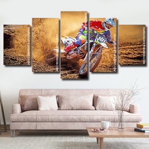 motocross racer Panel paint by numbers