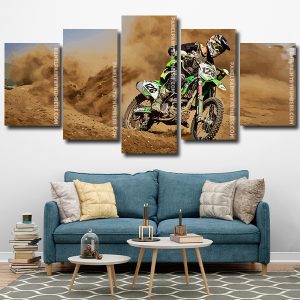 motocross racing Panel paint by numbers