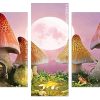 mushroom House Panels paint by numbers