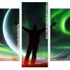 northern lights freedom silhouette Panels paint by numbers