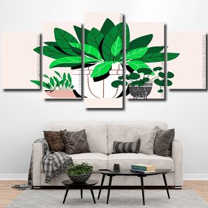 plants illustration Panel paint by numbers