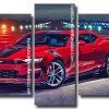 red chevrolet Camaro Panels paint by numbers