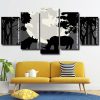 Rhinoceroses Silhouette panels paint by numbers