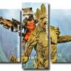 rocket and groot guardians of the galaxy Panels paint by numbers