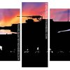 Silhouette Sunset Tank panel paint by numbers