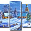 snowy day Panels paint by numbers