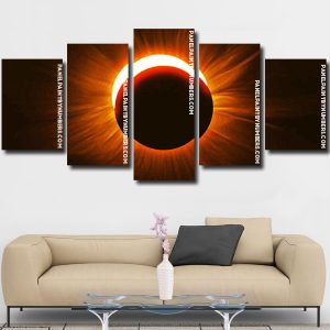 solar eclipse rays Panel paint by numbers