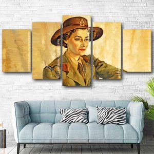 soldier lady panels paint by numbers