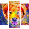 splattered dog Panels paint by numbers