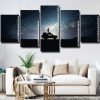 starry sky silhouette panel paint by numbers