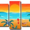 tropical sunset beach landscape Panels paint by numbers