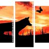 wolf silhouette Panels paint by numbers