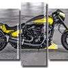 yellow thunderbike Panels paint by numbers