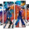 Abstract Abbey Road The Beatles panels paint by numbers