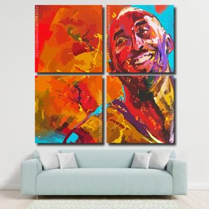 Abstract Kobe Bryant Panels paint by numbers