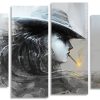 Abstract Smoker Panels paint by numbers