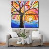 Abstract tree Panel paint by numbers