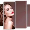 Actress Angelina Jolie panels paint by numbers