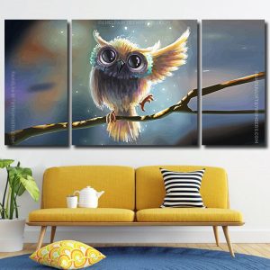 Adorable Cute Owl panels paint by numbers