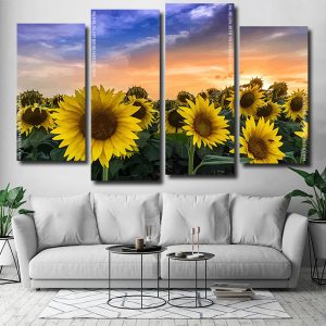 Aesthetic Sunflowers Field panel paint by numbers