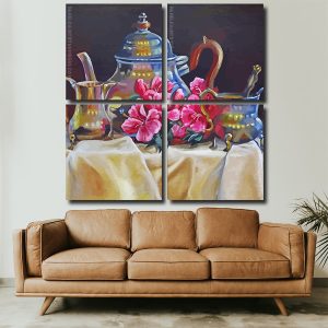 Aesthetic Tea Set Panels paint by numbers