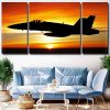 Aircraft Silhouette Panels paint by numbers