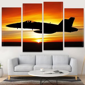 Aircraft Silhouette Panels paint by numbers