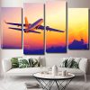 Airplane Over Sunset Panel paint by numbers