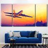 Airplane Over Sunset panel paint by numbers